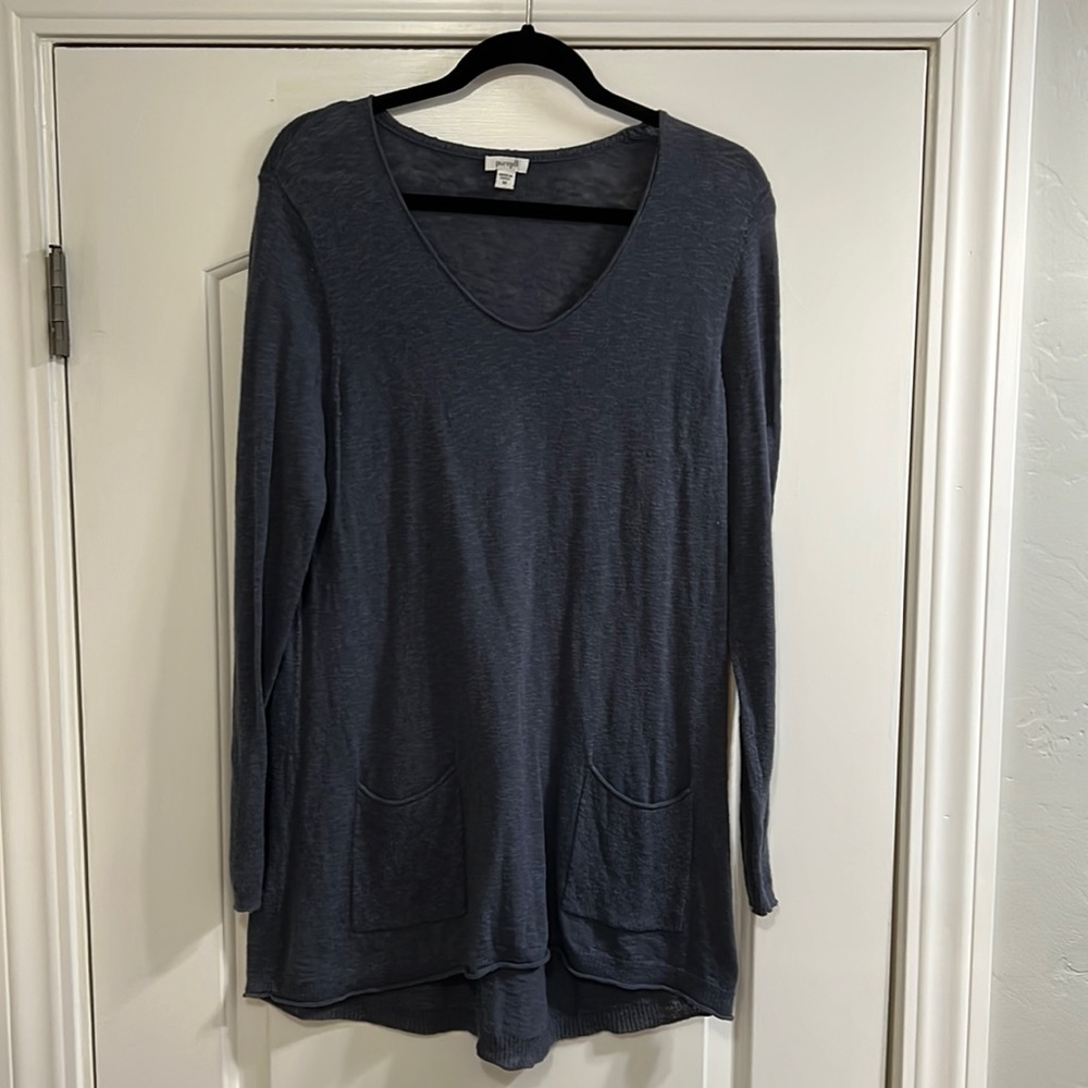 PureJill Women’s Top- Good Condition 80% Cotton 20% Linen